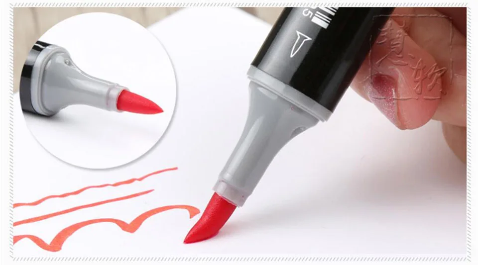 Finecolour EF102 двухсторонняя 72 цвета Кисть ручка искусство маркеры профессиональные для искусства эскиз окраска живопись манга и дизайн