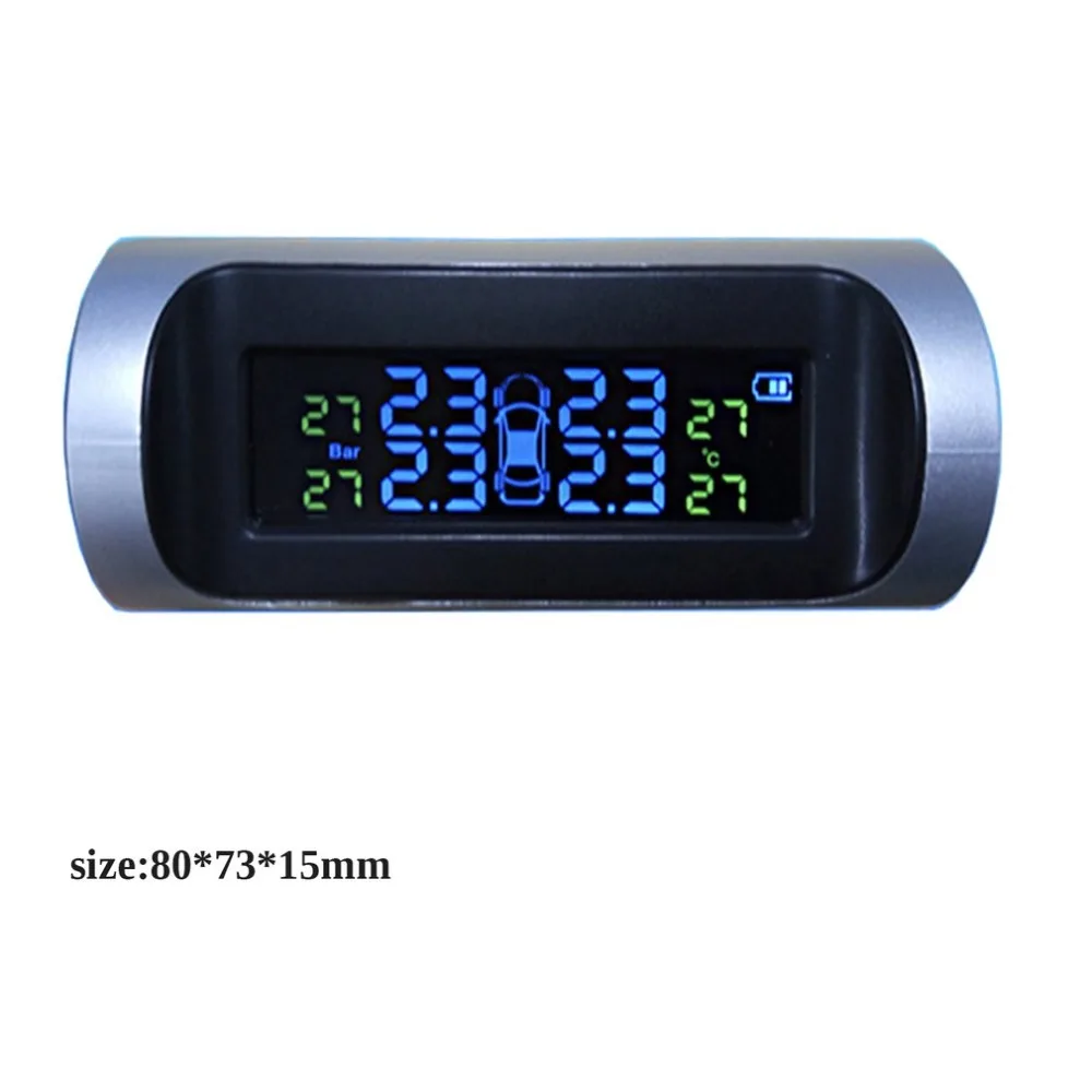 Для Steelmate Tp-s1i Tpms система контроля давления в шинах беспроводной солнечный дисплей 4 внутренних/внешних датчика