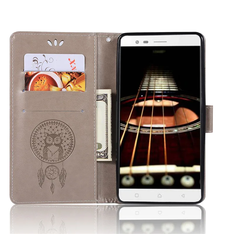Чехол-кошелек для Lenovo Vibe K5 Note обложка на заднюю панель из искусственной кожи