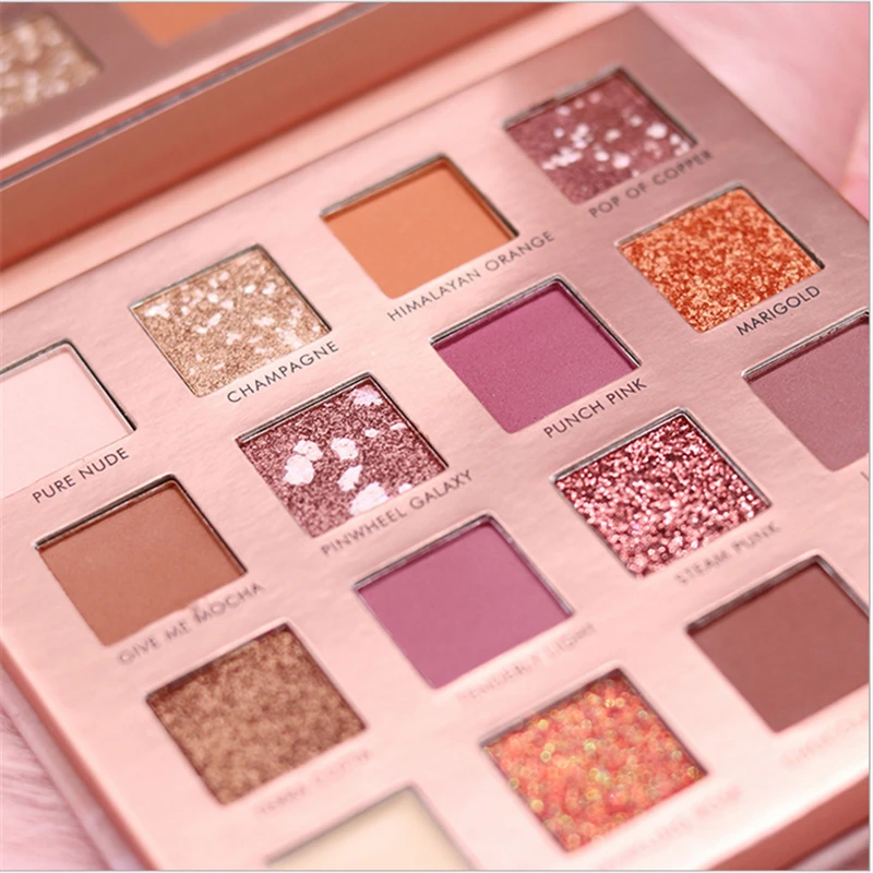 16 Colors Eyeshadow Matte Pearlescent Nude Pressed Shimmer Eye Shadow Make Up Cosmetics Shadows Waterproof Beauty Glazed |