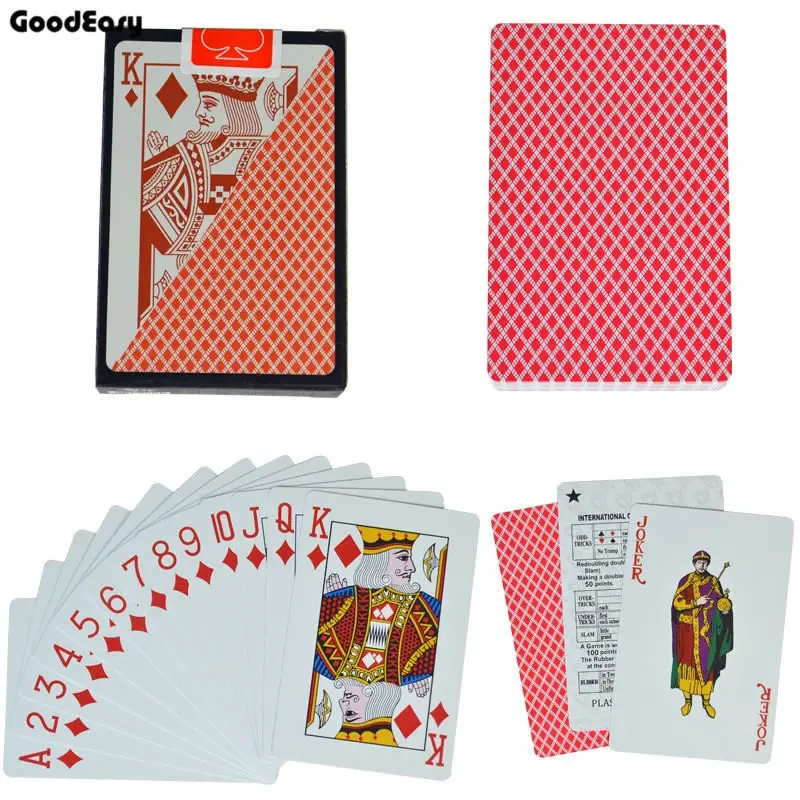 No.6688 Red Карты для покера из ПВХ водонепроницаемый Техасский Холдем игральные карты черный Джек пластиковая игровая карта Покер Игра настольная игра Карта креативный подарок - Цвет: No.6688 Red