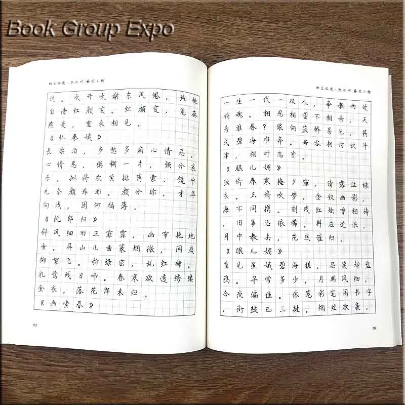 Цветочная каллиграфия xiao kai тетрадь для взрослых античная копия ручка рисования