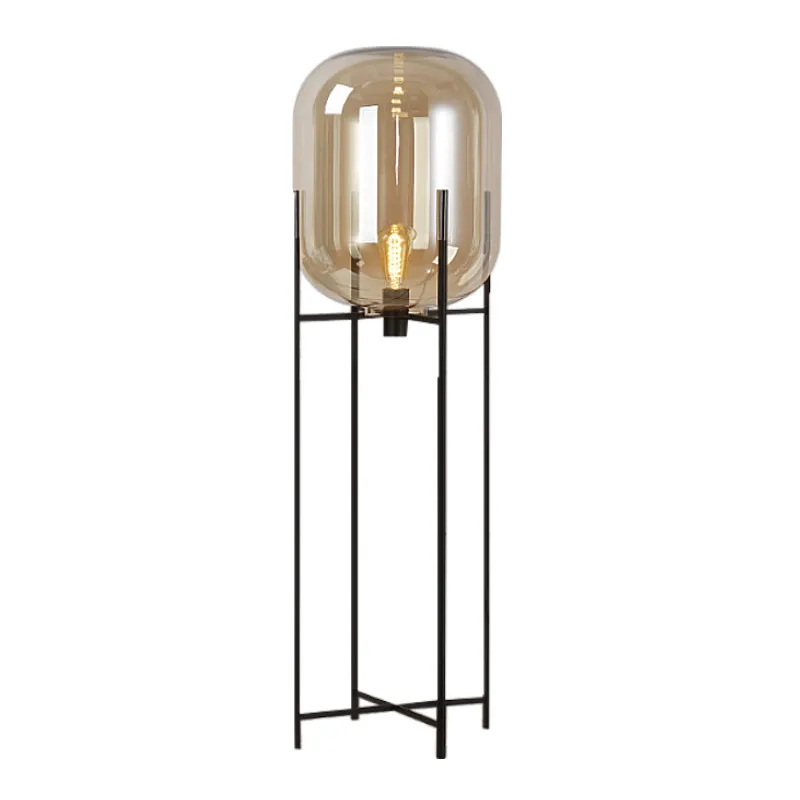Европейские напольные лампы простой напольный светильник зимний стеклянный в