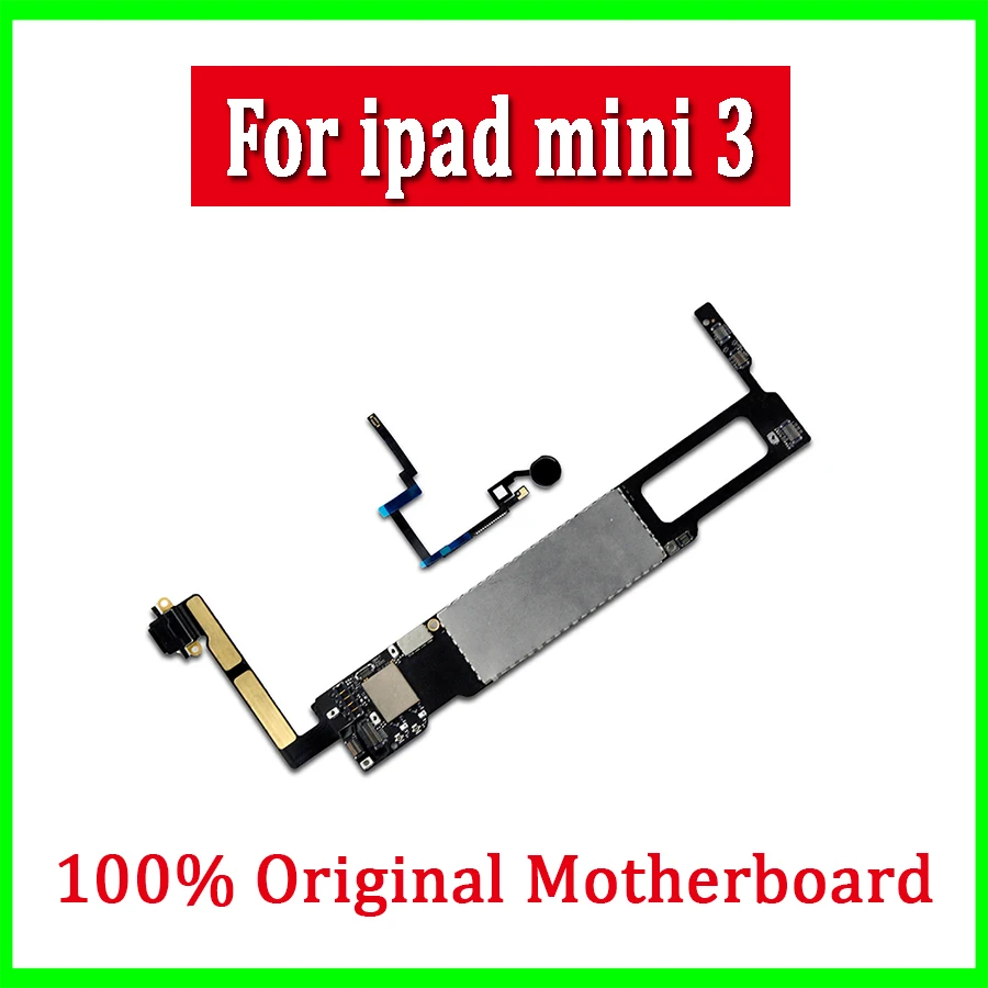 Логическая плата для iPad Mini 3 с сенсорным ID WiFi версия разблокированная материнская
