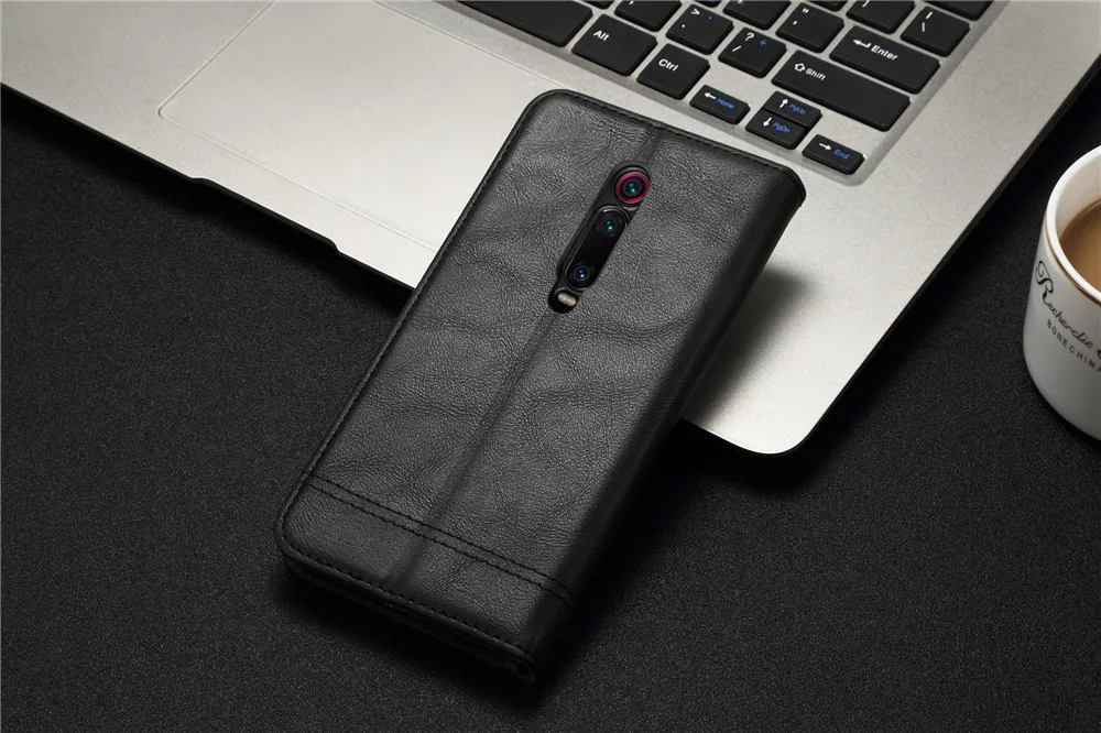 Чехол-книжка Red mi K20 Pro с магнитной застежкой для Xiaomi mi 9t Pro, роскошный кожаный чехол-портмоне в стиле ретро, держатель для карт, красный чехол для телефона mi K20