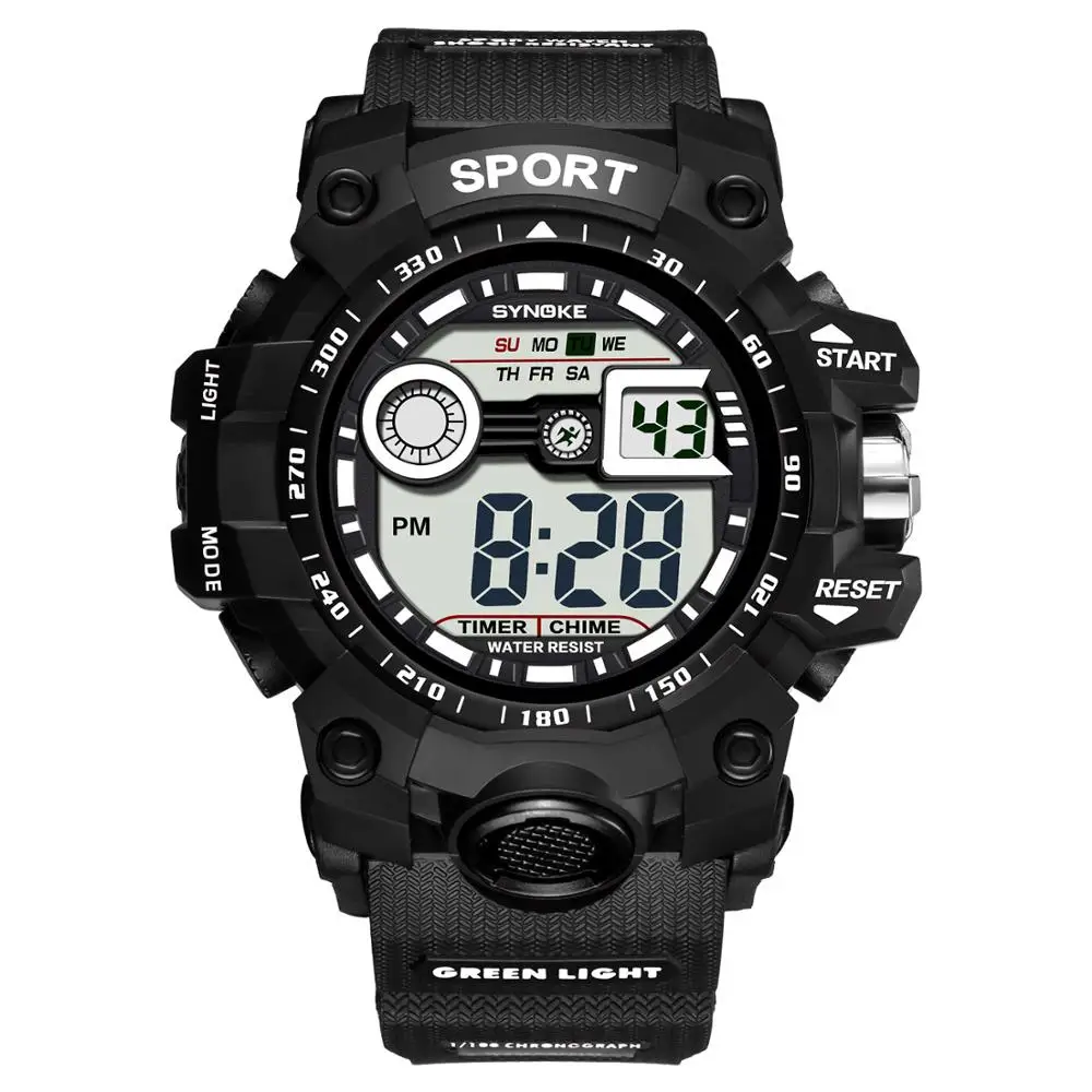 SYNOKE Montre для мальчиков студенческие Роскошные брендовые водонепроницаемые