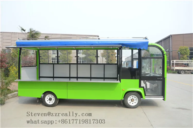 Нержавеющая сталь электрический грузовик для пищевых продуктов Удобная