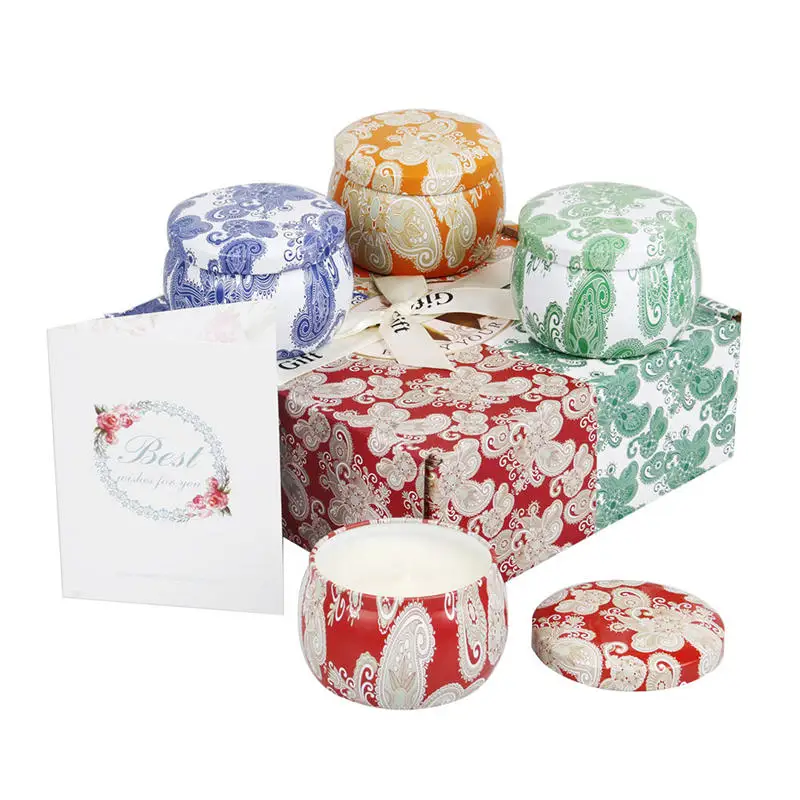 4 шт./компл. бездымный аромат ручной работы ароматическая свеча Натуральный