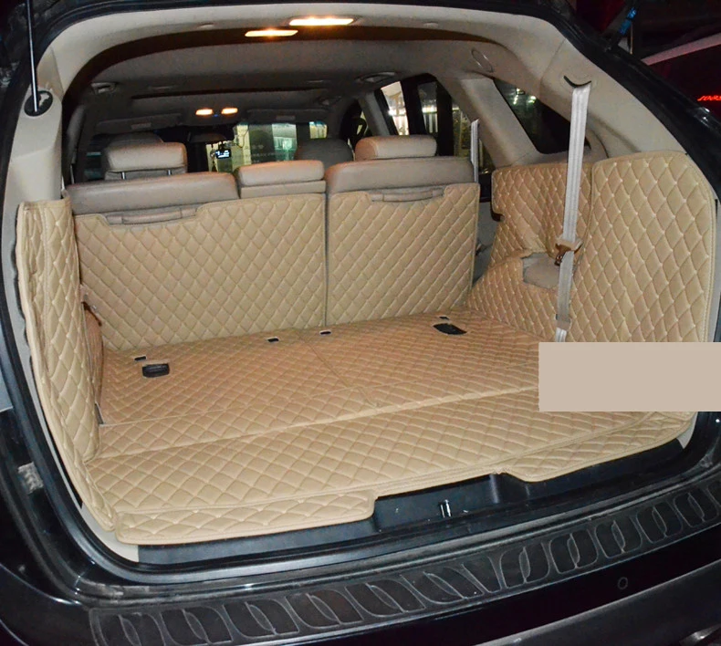 Волоконно-кожаный коврик для багажника автомобиля hyundai veracruz 2006 2007 2008 2009 2011 2012 2013