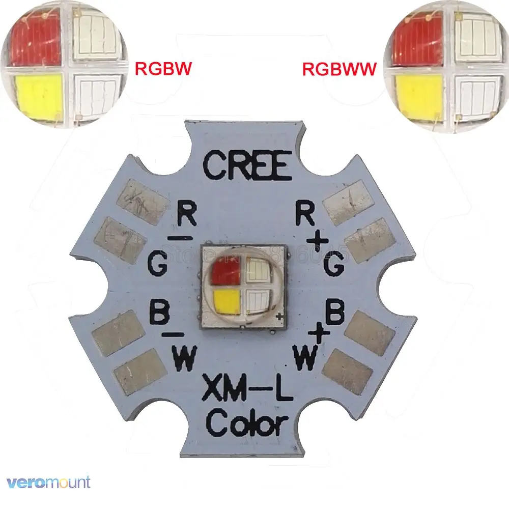 5 шт./лот! Cree XLamp XM L XML RGBW RGB белый или теплый цвет 12 Вт светодиодный излучатель