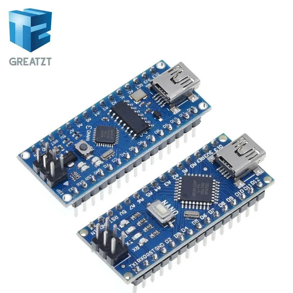 Контроллер GREATZT Nano 3 0 совместимый с arduino nano CH340 USB драйвер кабелем NANO