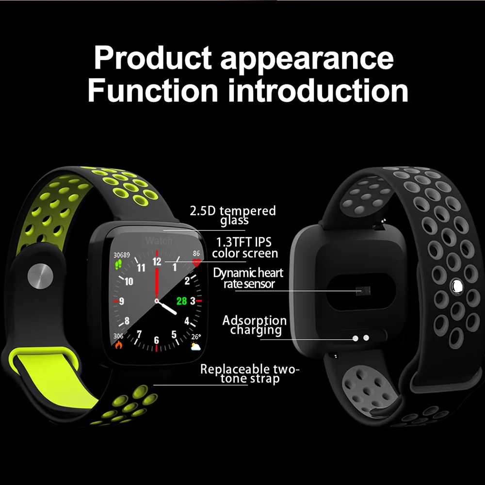 F15 Fitness Tracker Watch Smart Bracelet with Heart Rate Monitor Wristband for Android ios Smartphone Men Women | Электроника