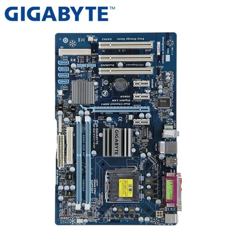 GIGABYTE GA P41T D3P рабочего Материнская плата G41 разъем LGA 775 для Core 2/Pentium/Celeron DDR3 8G блок