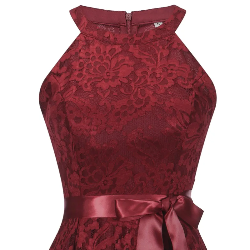 JLI может Винтаж с лямками на шее Длинные вечерние платья для женщин бантом без