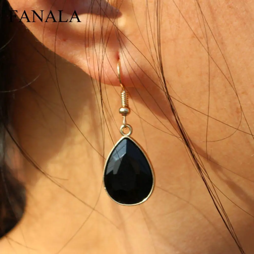 FANALA Кристаллические серьги букле водослива Brincos Новая девушка d'oreille подарок Для