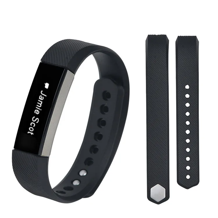 black Лидер продаж! Красочный силиконовый сменный Браслет для часов S/L Для FitBit Alta/Alta HR Ремни Браслет замена аксессуары - Цвет: black