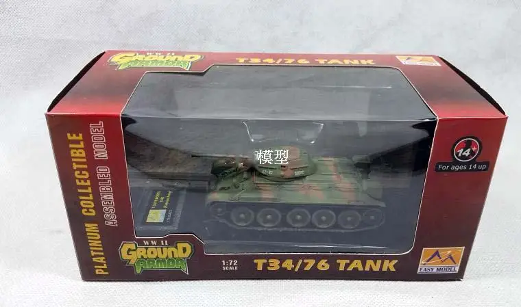 T-34/76 южнороссийская армейская модель 1942 1:72 готовая легкая |