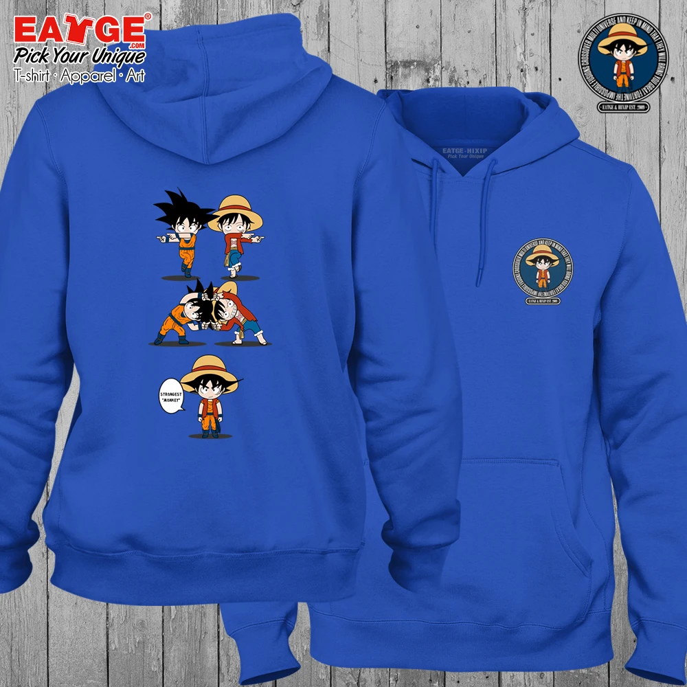One piece кроссовер One Punch Man крутая уличная одежда Луффи и кофты с капюшоном, посвященные Сайтаме Креативный дизайн женские мужские теплые флисовые толстовки - Цвет: 04-Blue