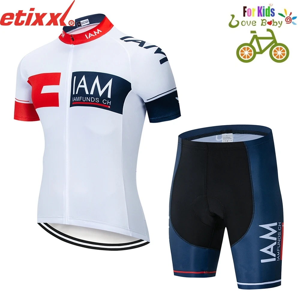 Рок Мальчики Велоспорт Джерси комплект Ropa Ciclismo Велоспорт комплект для детей дышащий Быстросохнущий велосипед для девочки одежда Детские майки
