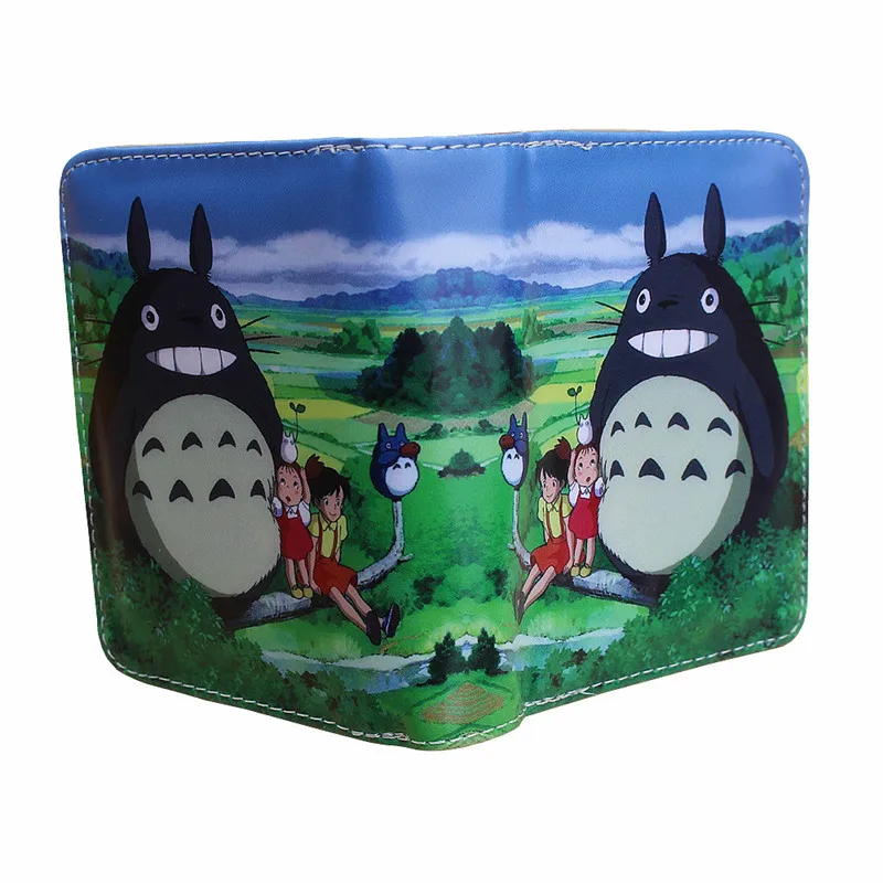 Модный женский короткий кошелек Totoro из искусственной кожи с застежкой