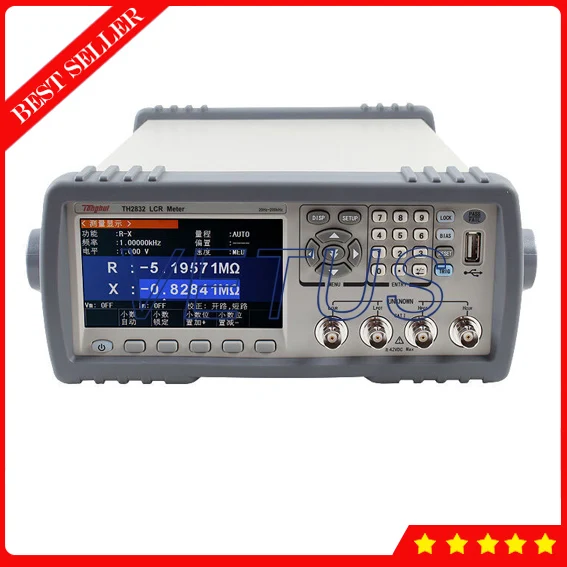 

TH2832 200kHz 6 digit reading resolution China LCR Meter of 0.05% accuracy