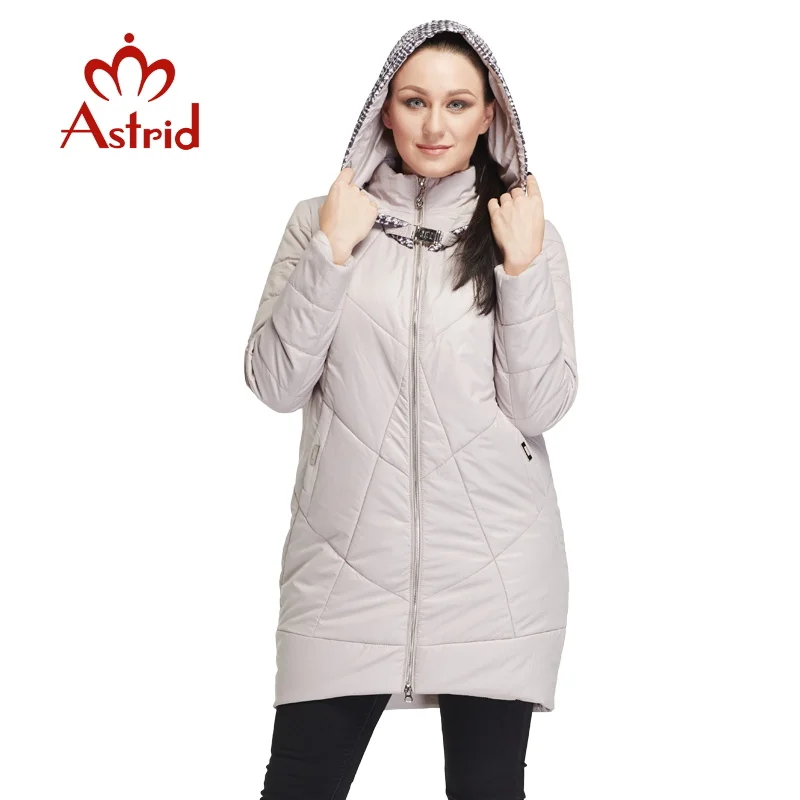 2019 Астрид тонкий Для женщин длинные стеганые парки хлопковая стеганая куртка