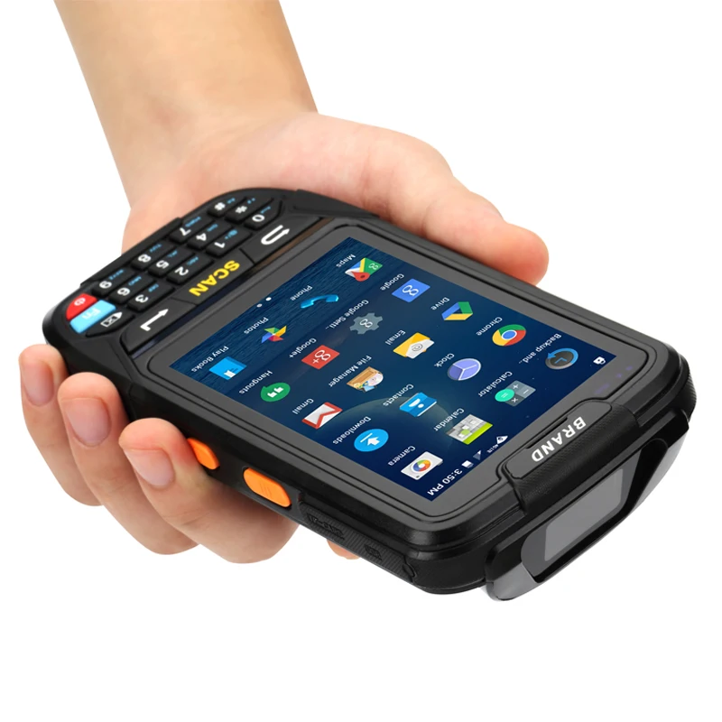 4G Портативный КПК Android 7 0 POS терминал сенсорный экран 1D 2D сканер штрих кода