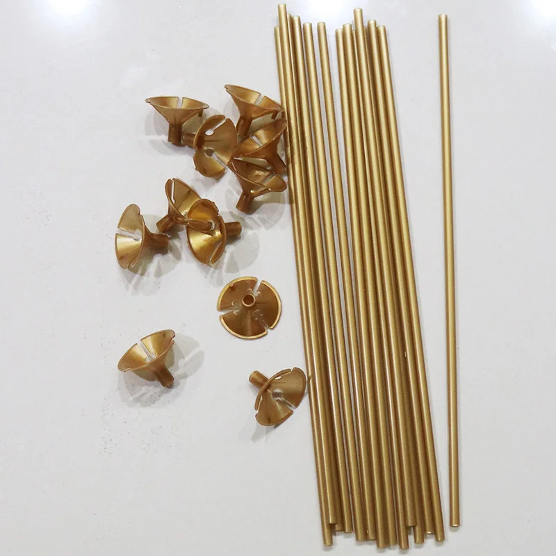 10/20 комплектов Новый Латексный Шар Stick 32 см цветов с золотым чёрного и белого