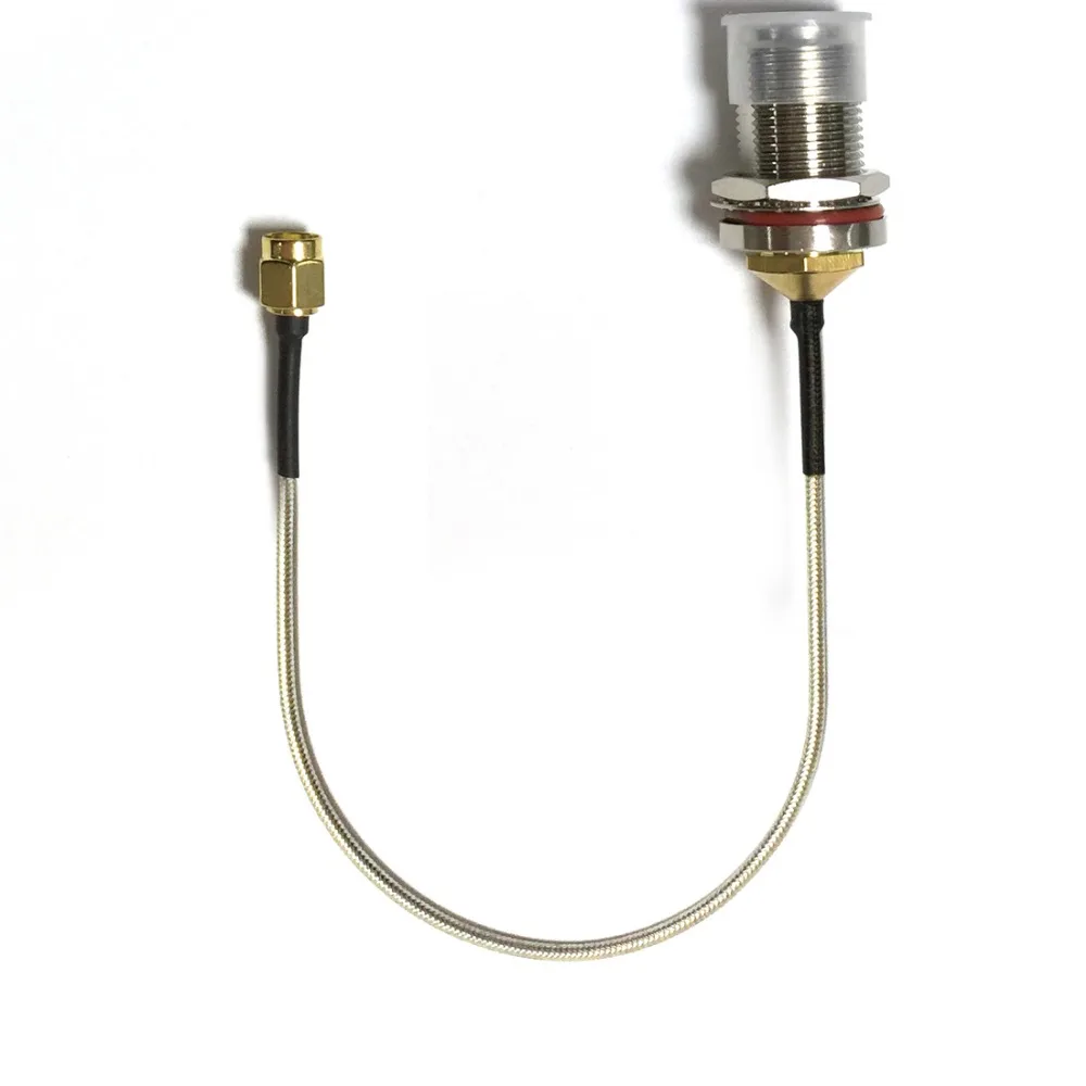 

1PC RP SMA Male Plug to N Female Bulkhead Pigtail Cable RG405.086" 20cm 8"