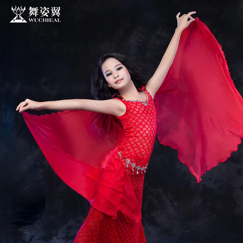 

Hot Sale New Oriental Dance Costumes Wuchieal Brand kids girls Belly Dance Costume Dress performance Clothes RT170