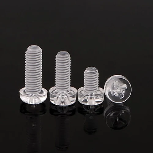 M3x(4/5/6/8/10/12/15/20/25mm Length) Phillips Round Transparent Screw Plastic Cross PC Clear Screws High Quality | Обустройство дома