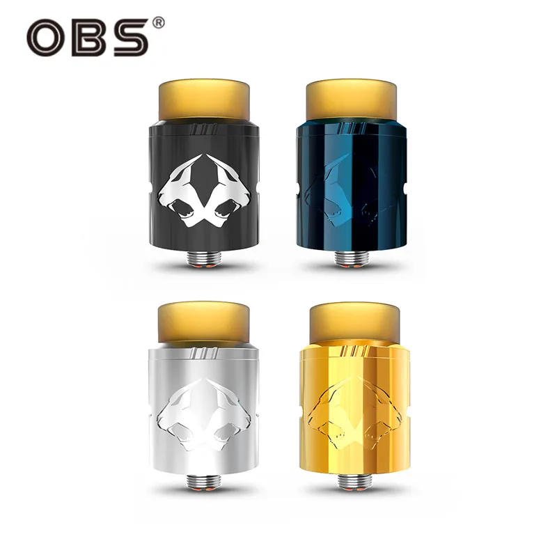 Оригинальный OBS Cheetah II 22 мм RDA танк электронных сигарет ввиду капающий распылитель
