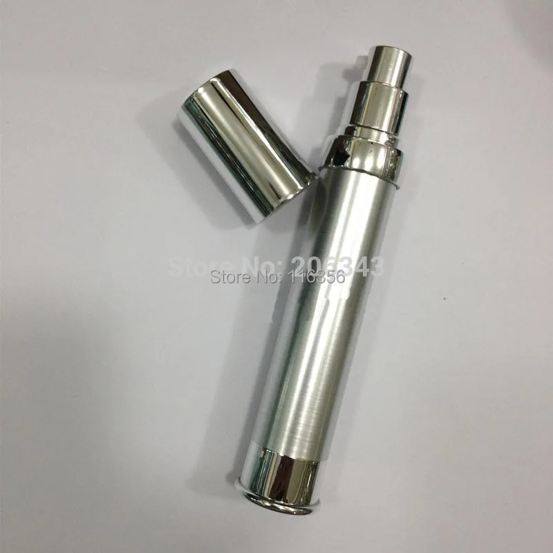 

20ML silver airless bottle or lotion bottle with airless pump can used for Cosmetic or Cosmetic Packaging