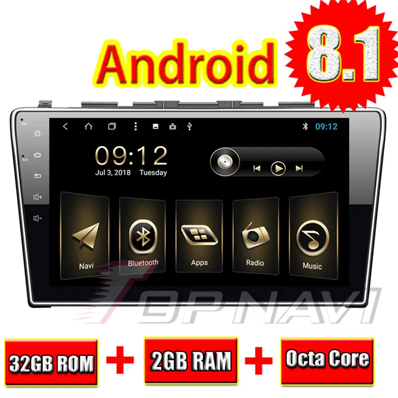 

Topnavi 10.1" Car GPS Octa Core Android 8.1 for Honda CRV 2007 2008 2009 2010 2011 Auto Stereo Multimedia Navigation with 3G BT