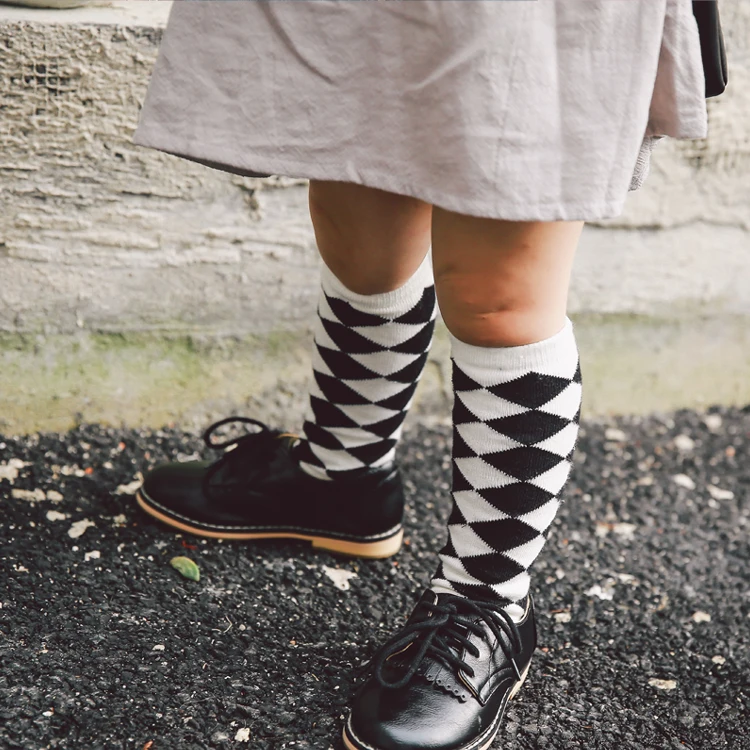 Детские носки до колена противоскользящие тапочки для малышей хлопковые с