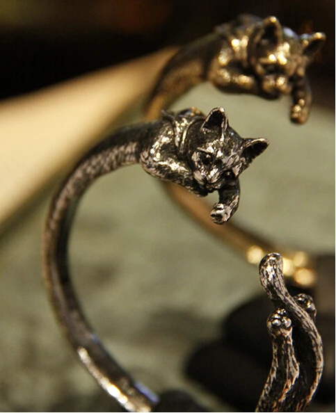 Оптовая продажа Уникальный браслет ручной работы Kitty Cat девушка подарок