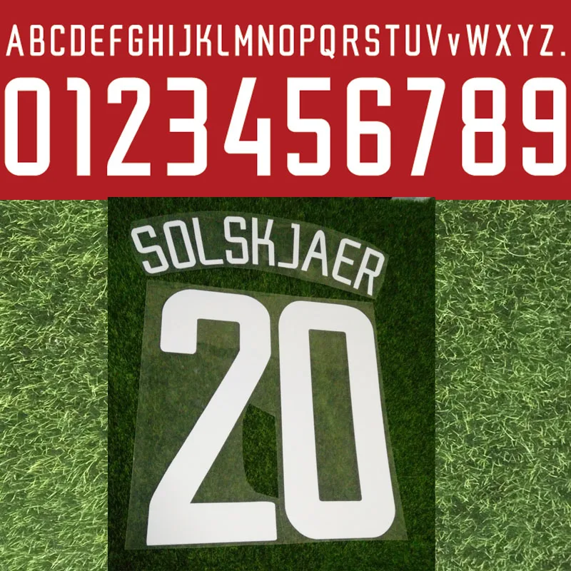 2002 2003 Lextral Solskjaer Nameset #7 Бекхэм Роналду Хигги шотланцы настроить любой номер имя Diy