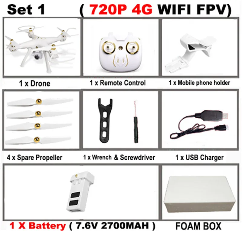 Set1 Attop W8 Встроенный gps Радиоуправляемый Дрон с 1080P 5G wifi HD камерой FPV Follow Me объемный режим удержания высоты RC Квадрокоптер игрушка для детей - Цвет: Set1