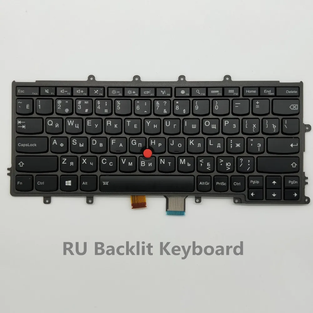 RU BL ru Россия клавиатура с подсветкой для ThinkPad X230S X240 X250 X260 FRU 04X0200 04X0238 совместимый X270 01EP008 01EP084 - Цвет: RU BL