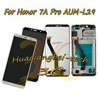 Дисплей для Huawei Honor 7A Pro, ЖК, 5.7 '', сенсорный экран, дигитайзер, с рамкой, черный, белый, золотой, синий