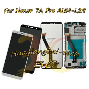 Дисплей для Huawei Honor 7A Pro, ЖК, 5.7 '', сенсорный экран, дигитайзер, с рамкой, черный, белый, золотой, синий
