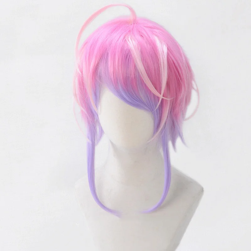 Division Rap Battle Hypnosis MIC Amemura Ramuda Short Wig Cosplay Costume Men Women Heat Resistant Synthetic Hair Wigs + Wig Cap