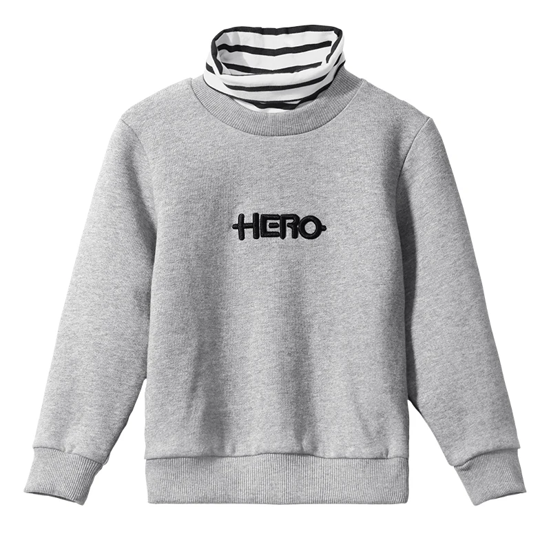 Пионерский лагерь дети новый зимний толстый флис футболка для мальчиков детская