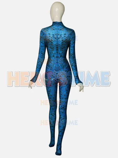 3d принт Aquaman Film 2018 версия Queen Mera костюм Хэллоуин Косплей Костюм Zentai комбинезон из