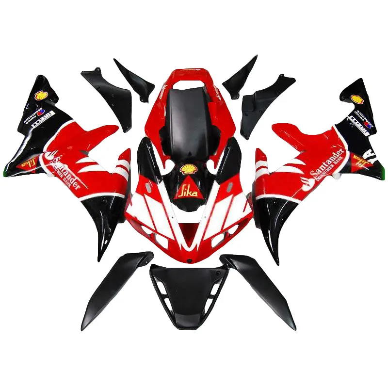 Мотоцикл обтекатель комплект для YAMAHA R1 обтекатель 02 03 черный белый 2003 R1 2002 Обтекатели KT37