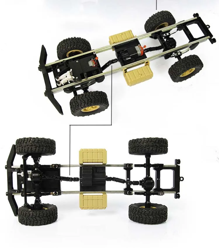 1:16 масштаб RC Рок Гусеничный внедорожник 4WD военный грузовик RTR пульт дистанционного управления игрушечный автомобиль для детей