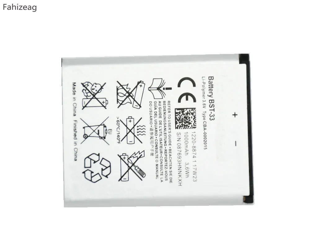Сменный аккумулятор fahizeag 950 мАч для K530 K790 K790i K790C K800 K800i K810i K818C W595C T700 C702 G705 |