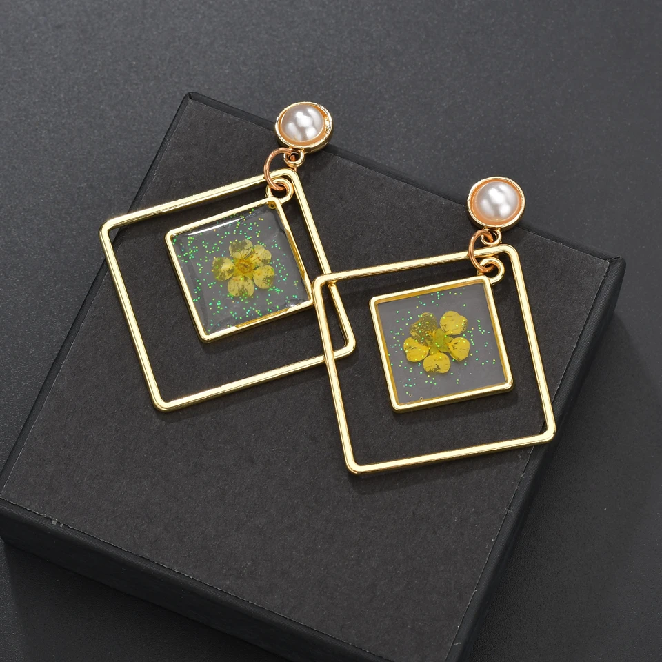 Крупные серьги 2019 большие геометрические для женщин Подвесные акриловые