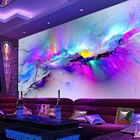 Индивидуальные абстрактные большие фрески для ресторана, клуба, KTV, бара, 3D обои, цветные струйные современные украшения, Настенные обои