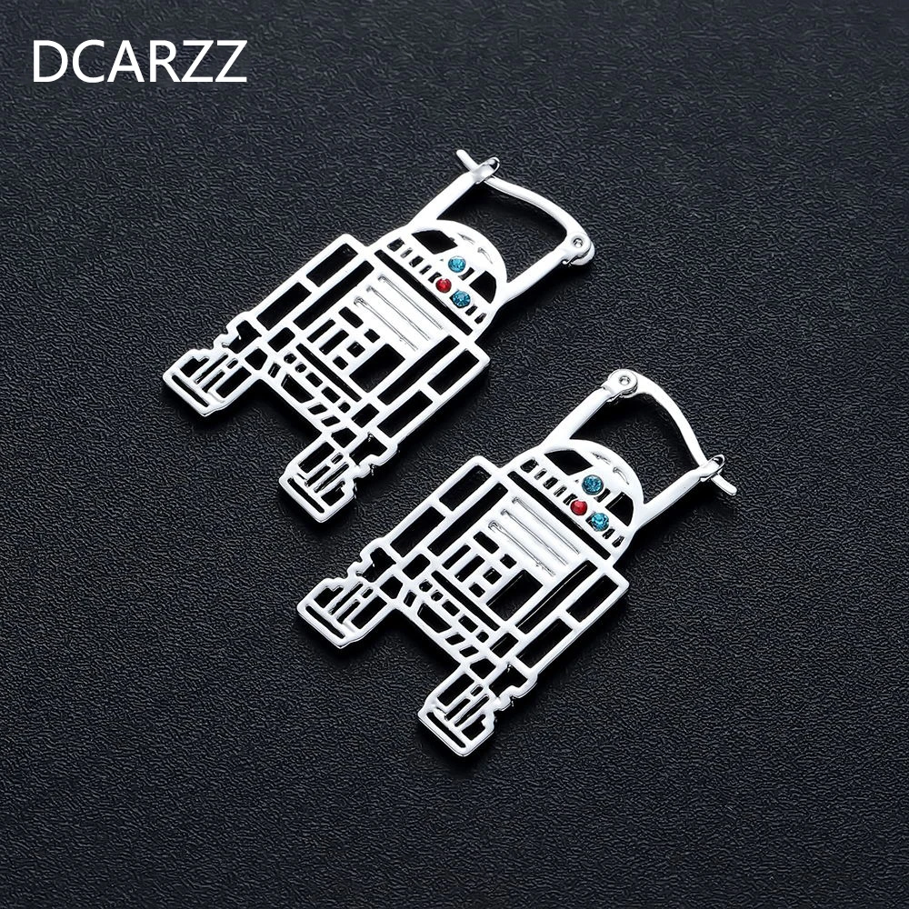 

Star War Earings Women Jewelry Trendy Robot Millennium Falcon Spacecraft Stud Earrings Vintage Boucle Doreille Women Gift